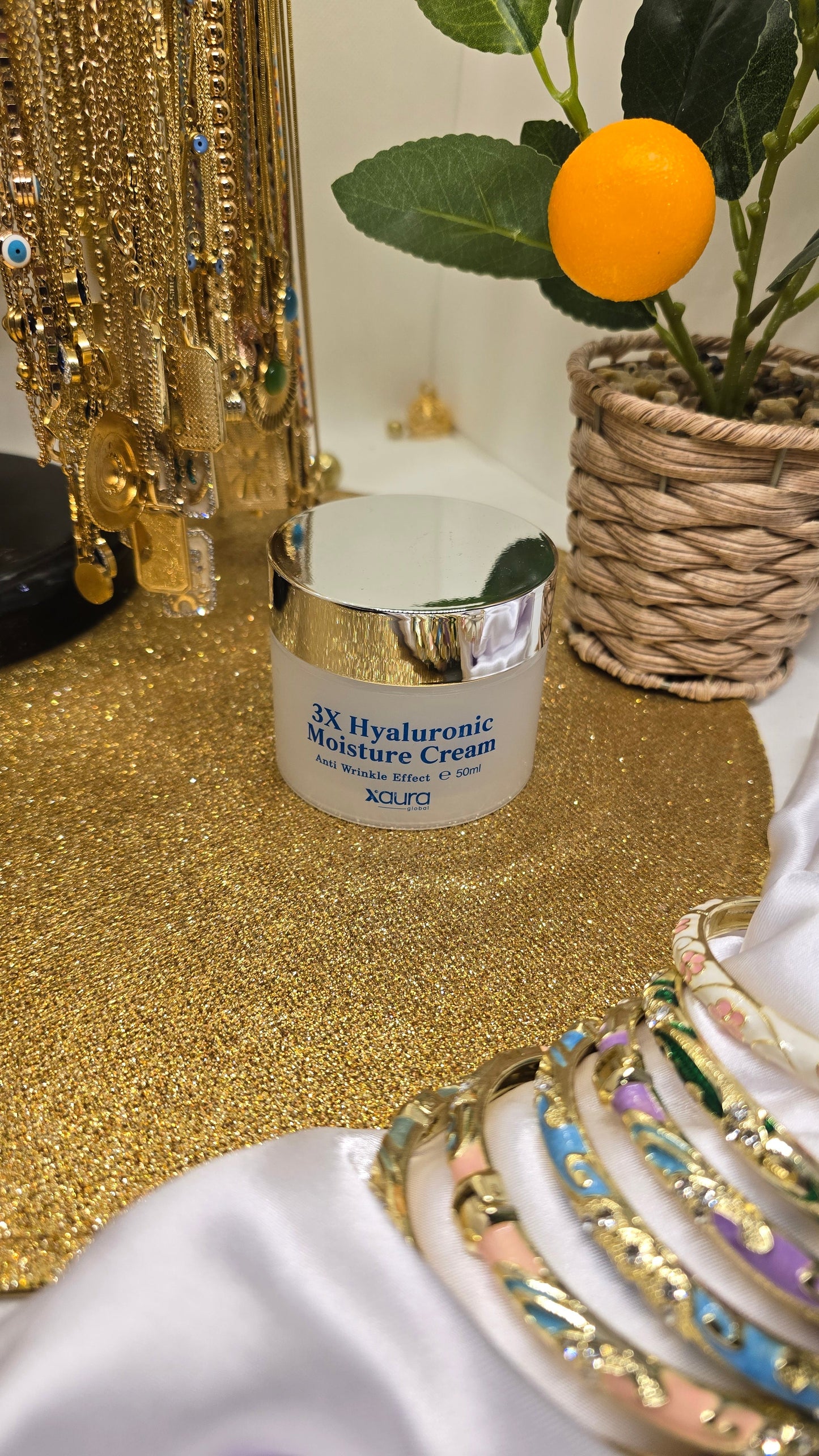 Xaura Anti-Aging Intensive Package – 24K Serum & Hyaluronic Acid Cream Set