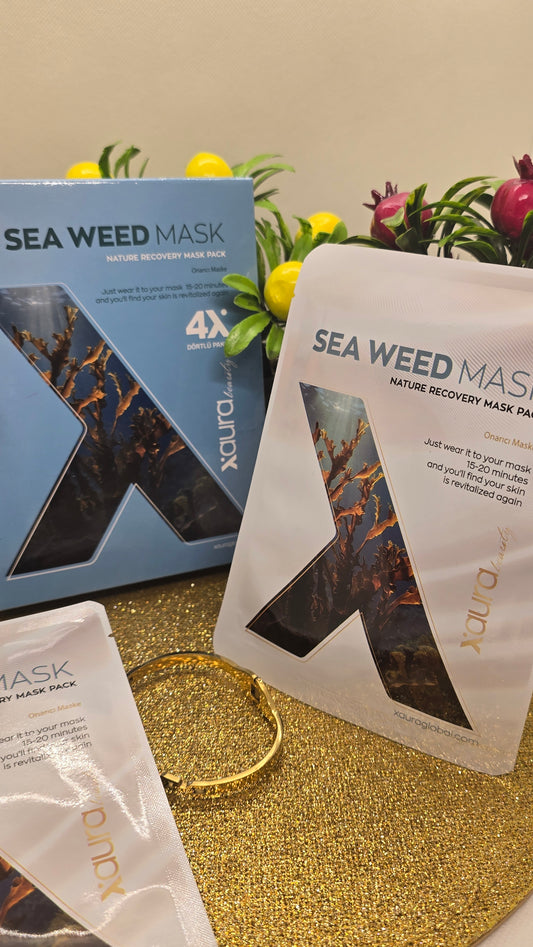 Xaura Global Sea Weed Meeresalgen Nature Recovery Mask aus Korea – 4 Kollagen-Masken für Detox & Glow - Beautyway073 Düsseldorf Germany