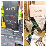 Xaura Form & Balance Duo – Reishi Black Coffee und XSlim+ Wellness-Pulver nebeneinander - Beautyway073