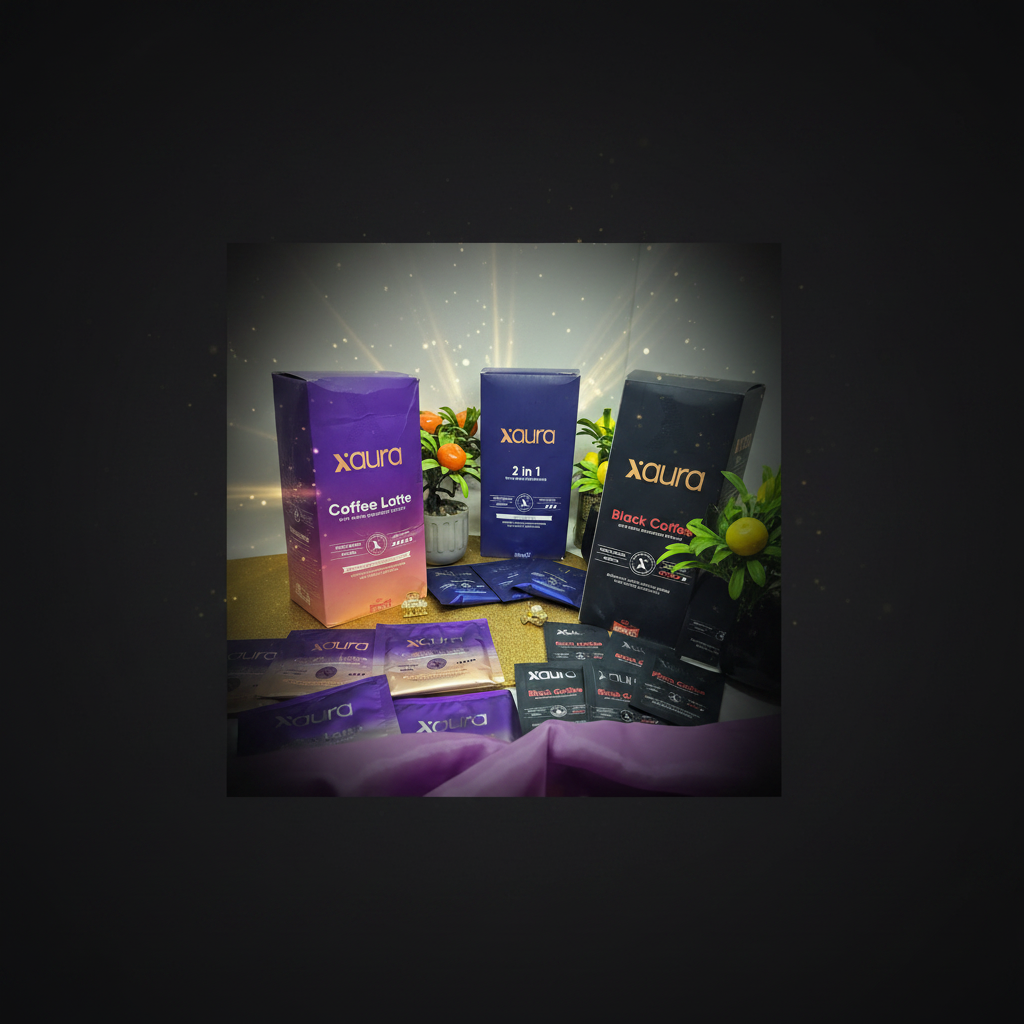 Xaura Reishi Black Coffee Premium Reklam Görseli