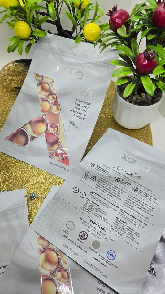 Xaura Global X-DK Vitamin D3+K2+Magnesium Transdermal-Pflaster (30 Stück) - Beautyway073 Düsseldorf Germany