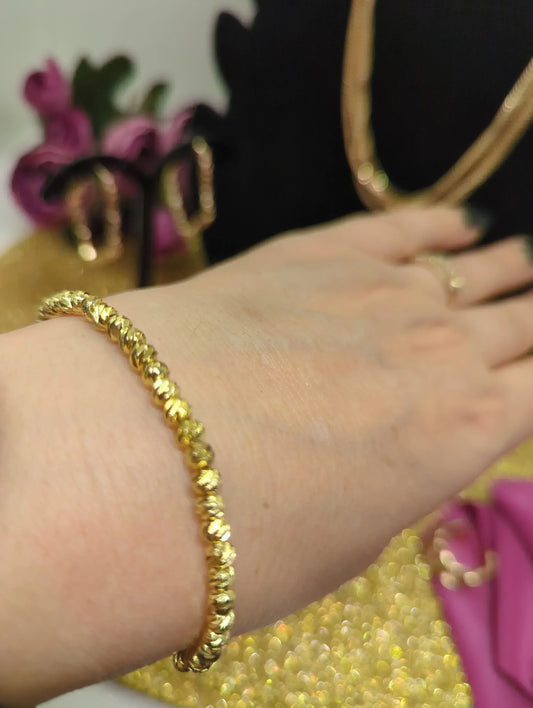 Kugelarmband Dorika 18K vergoldet – zartes Beads Armband