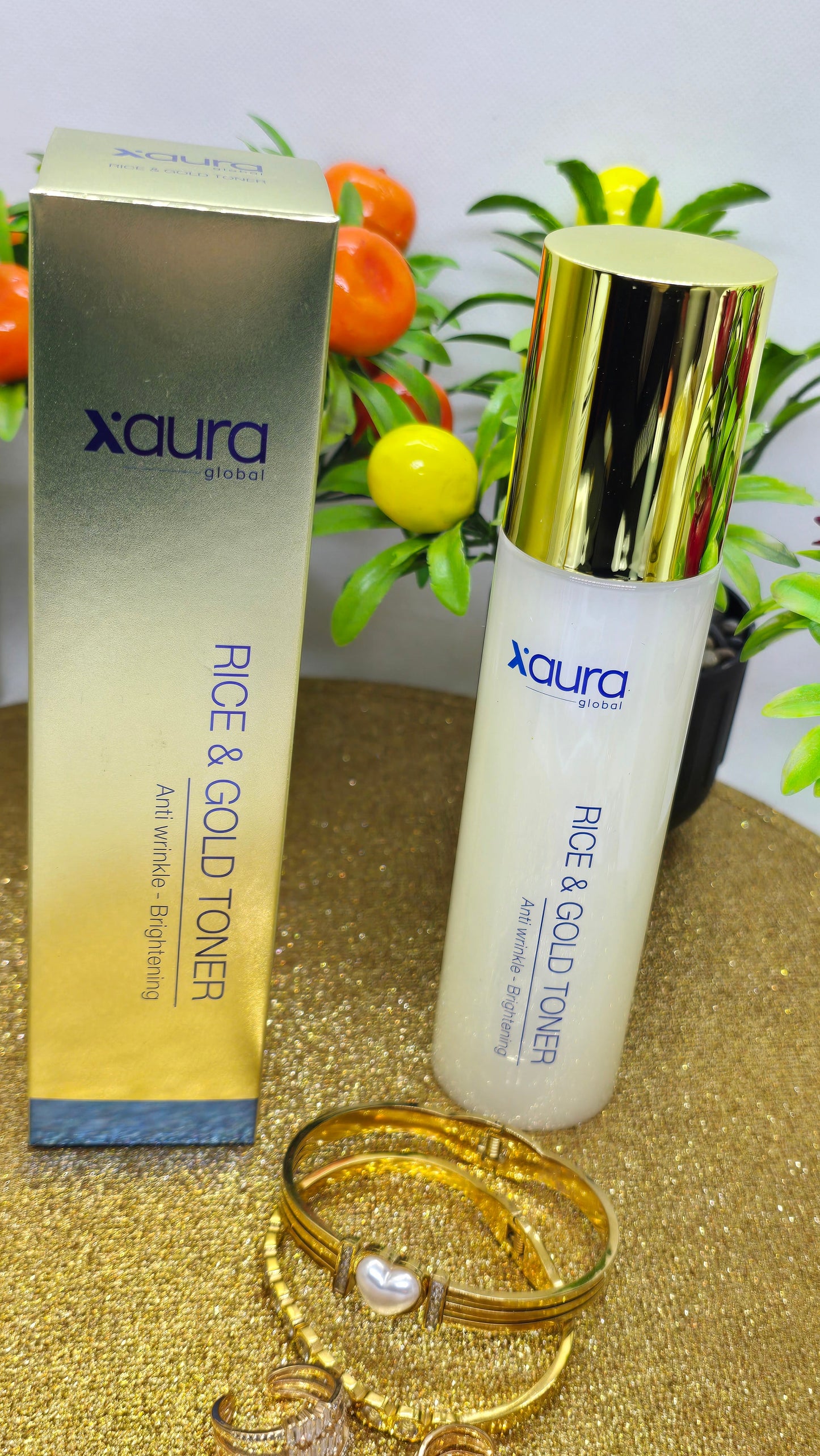 Xaura Global Rice & Gold Toner – Anti-Wrinkle & Brightening