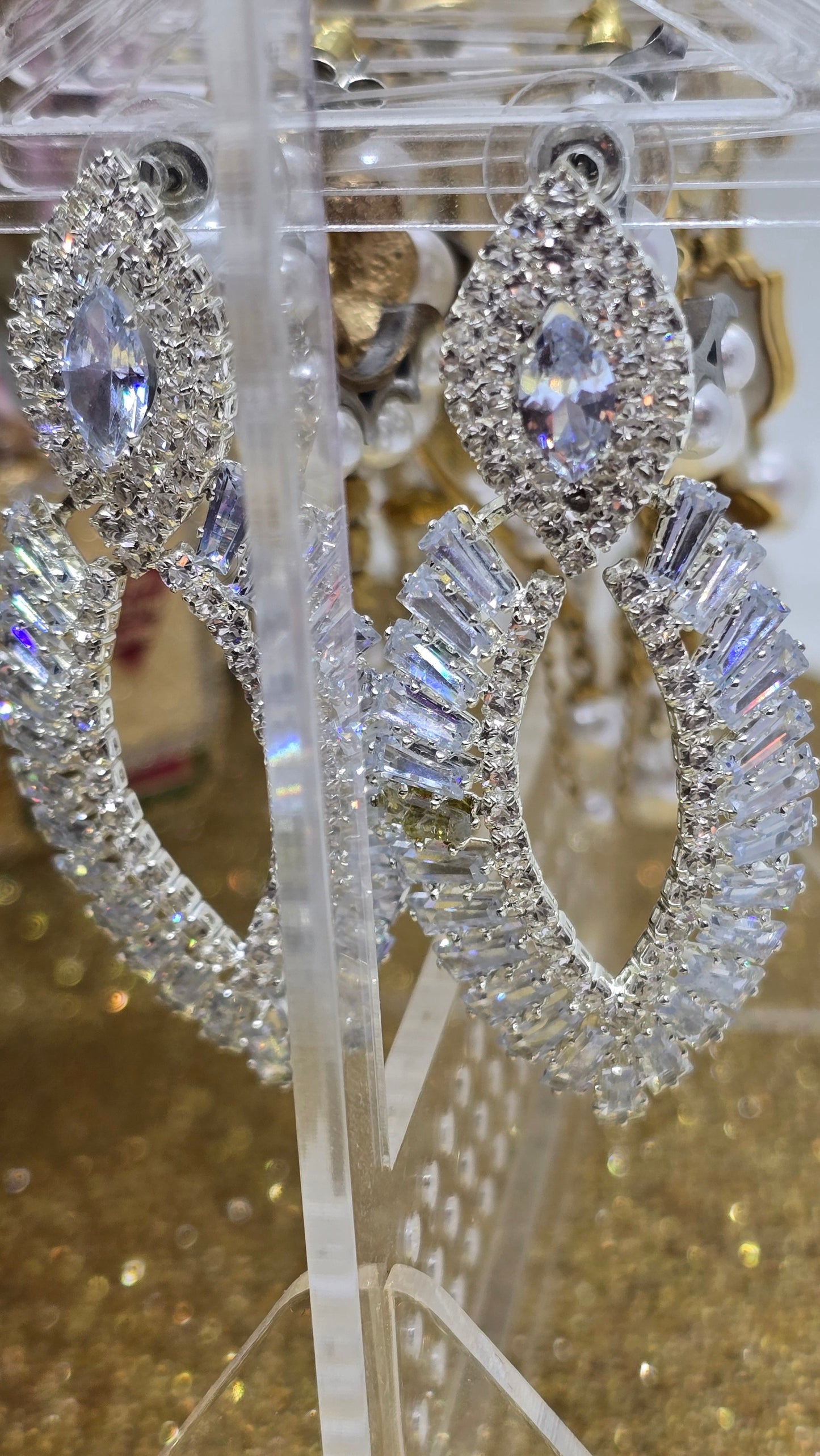 Teardrop Cubic Zirconia Earrings – Wedding Jewelry