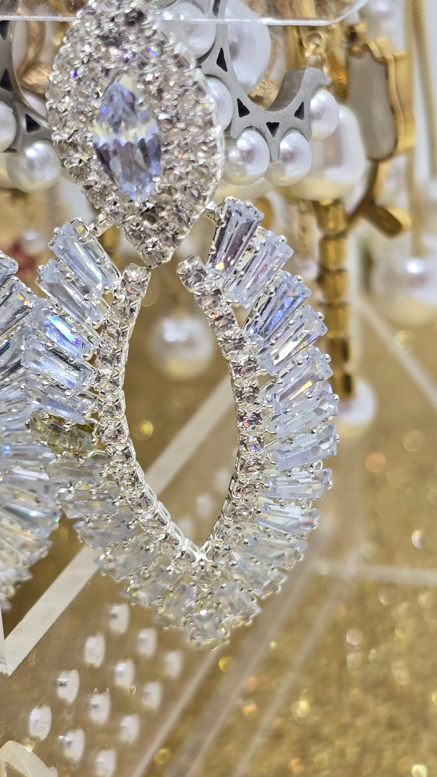 Teardrop Cubic Zirconia Earrings – Wedding Jewelry