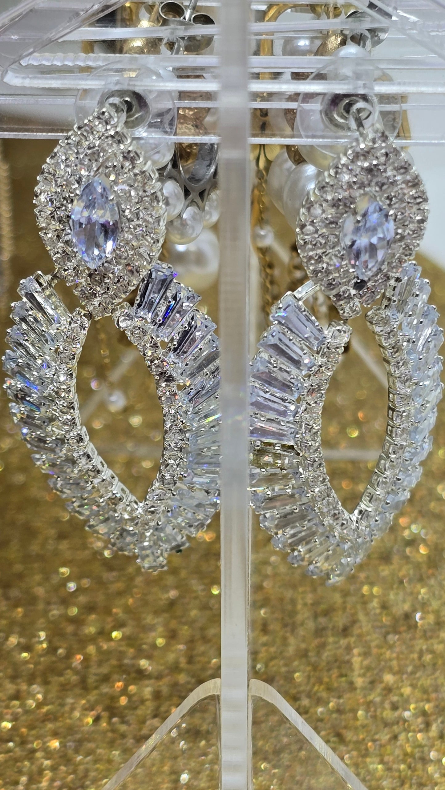 Teardrop Cubic Zirconia Earrings – Wedding Jewelry