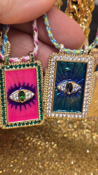 Tarot Karten Halskette 18K Vergoldet – Retro Anhänger 50+6cm - Beautyway073 Düsseldorf Germany