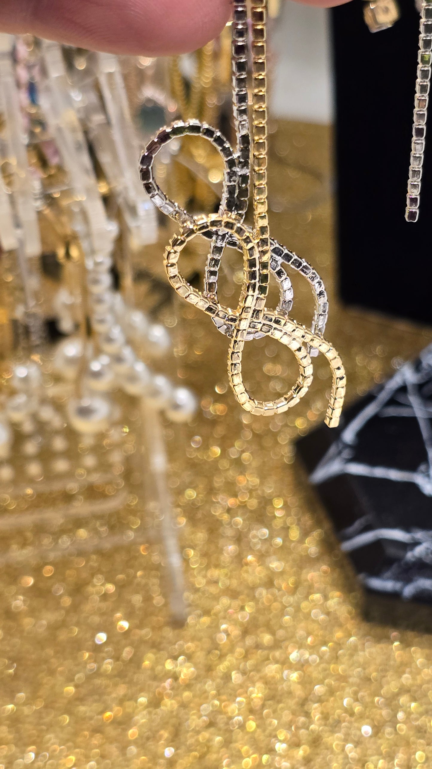 Wedding Earrings – 9cm Zirconia Teardrop Earrings