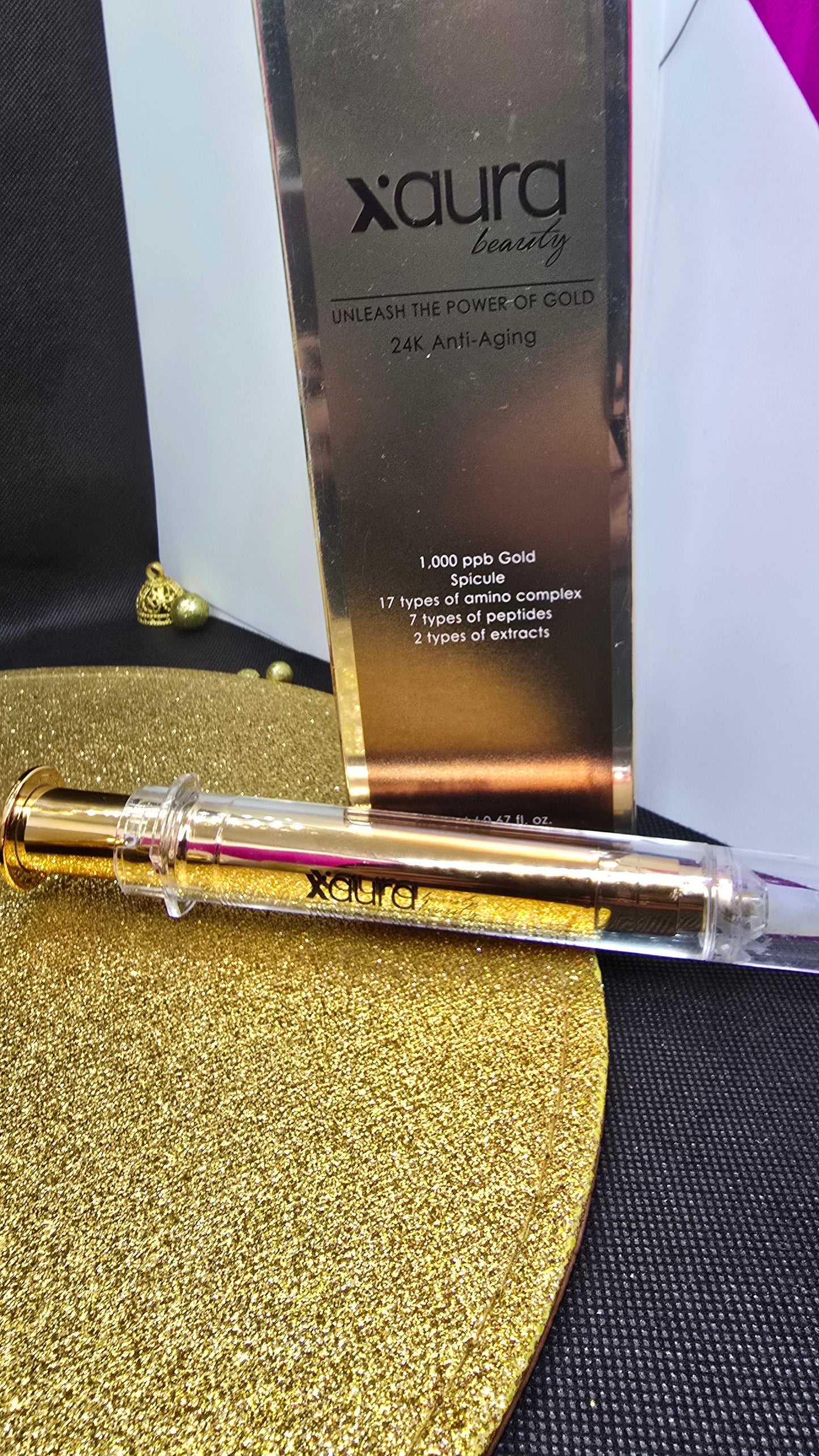 Xaura Anti-Aging Intensive Package – 24K Serum & Hyaluronic Acid Cream Set