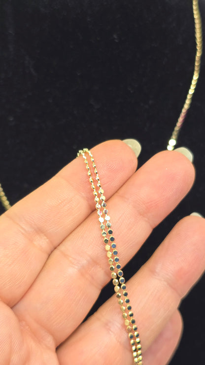 Opal Lariat Y-Halskette vergoldet mit bunten Steinen – Ansicht 6