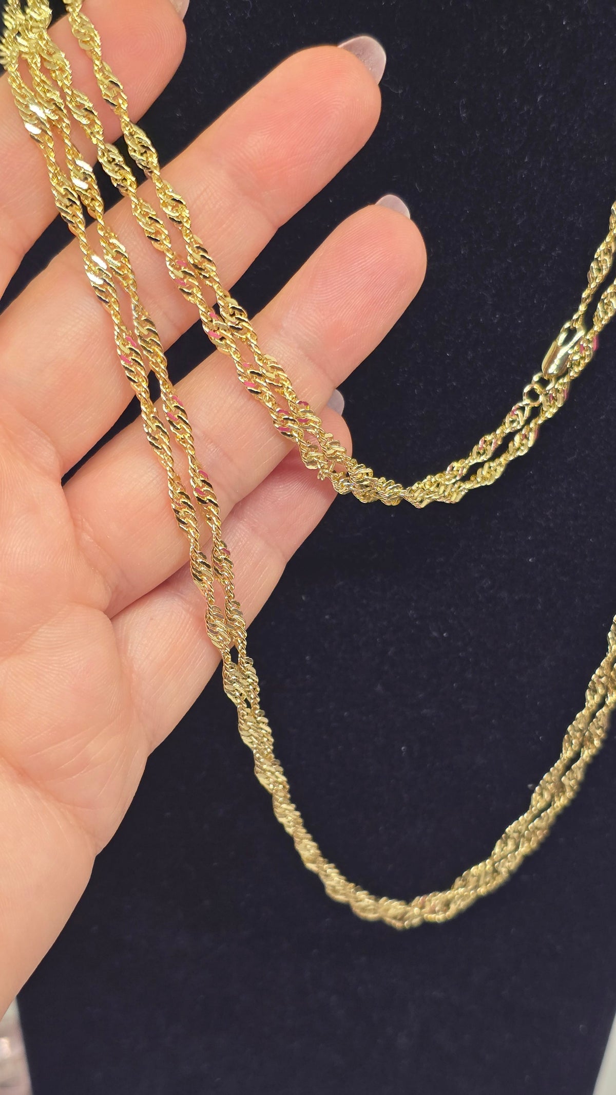 Singapurkette 18K vergoldet – Ansicht 11