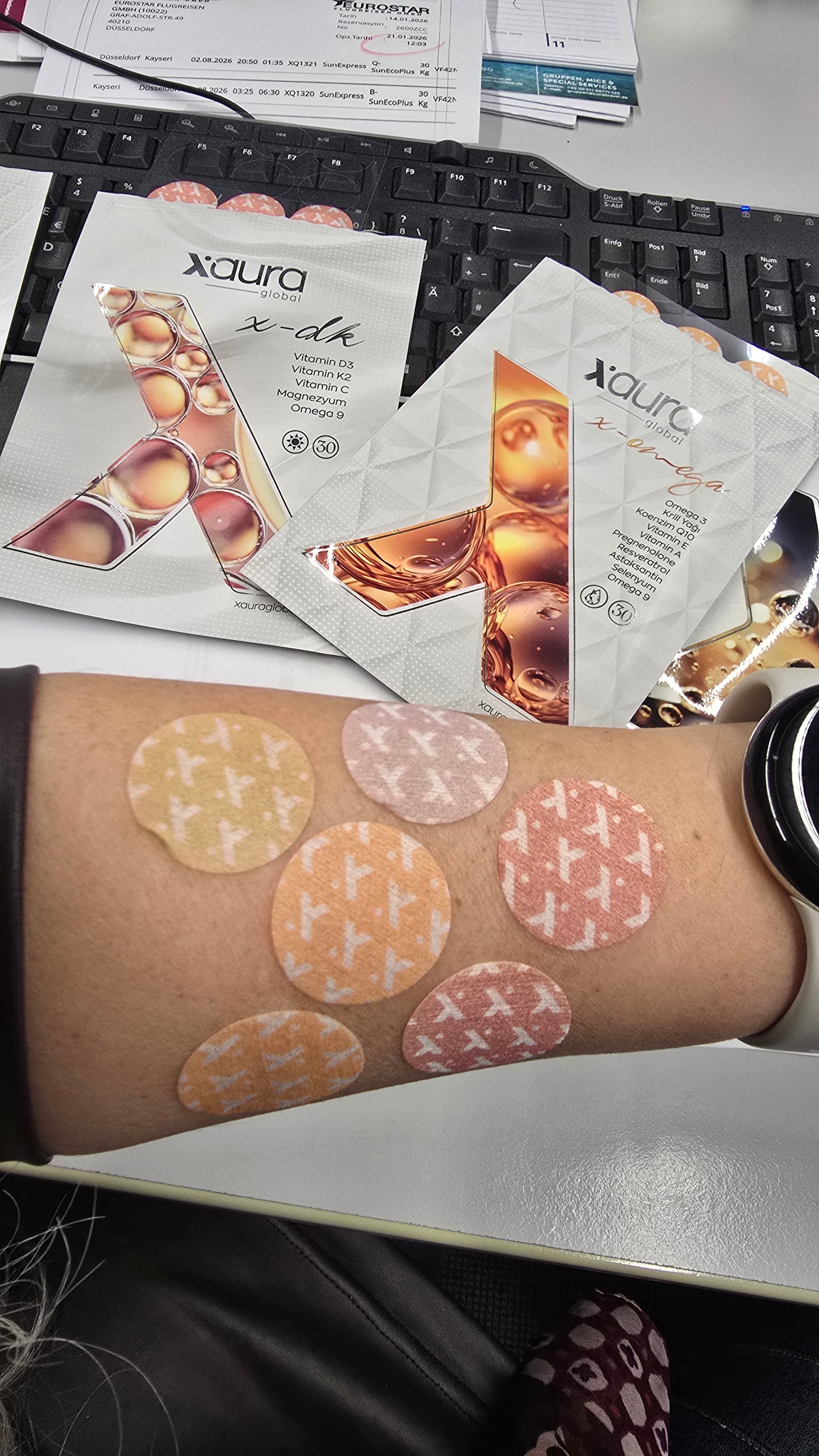 Xaura Global Wellness Patch Bundle - Xaura Xpain & Vitamin D3K2 & Collagen Patch Set