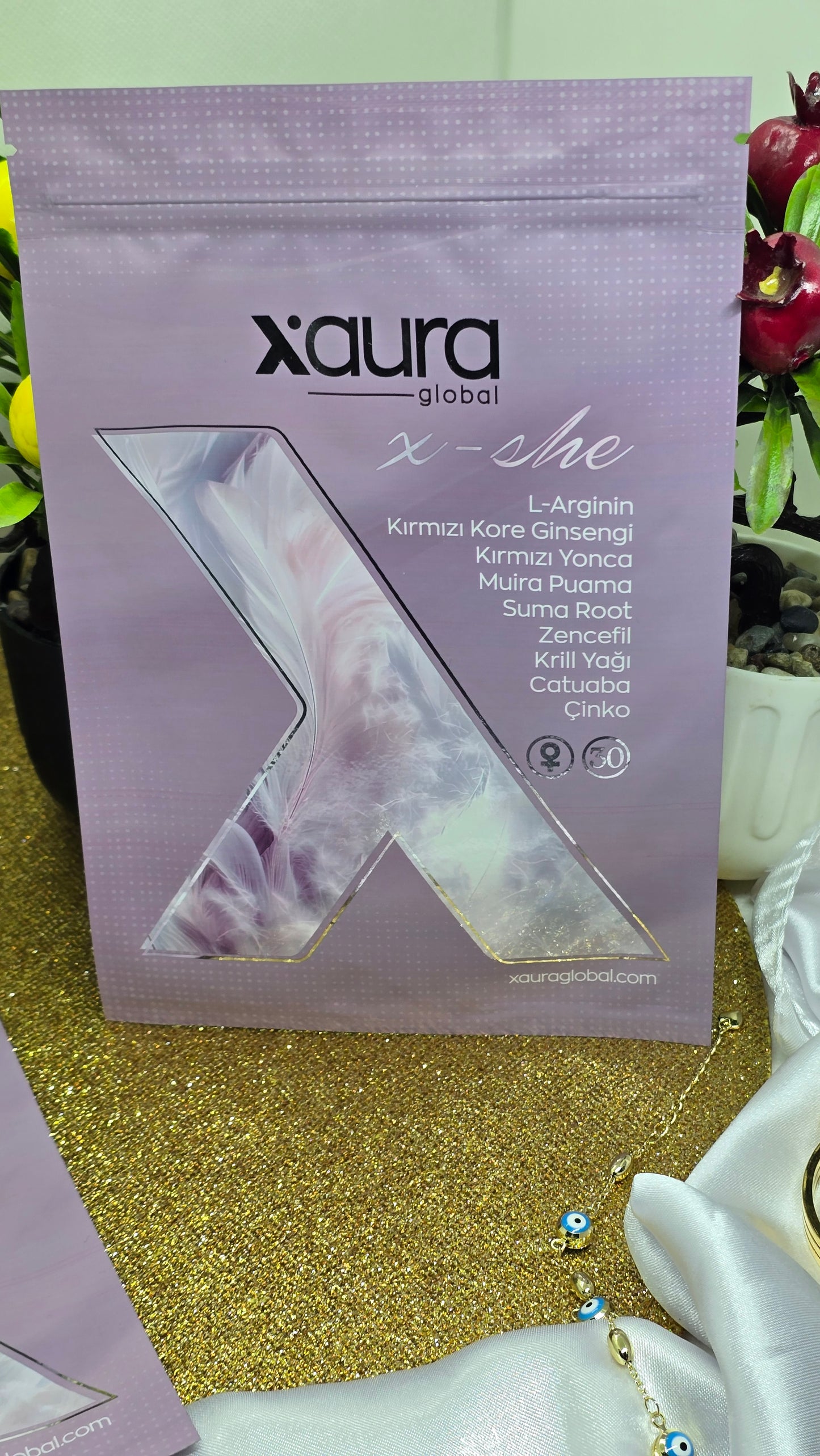 Xaura Global Xshe Transdermal Patch - Energy, Hormone Balance & Vitality for Women (30 Patches)