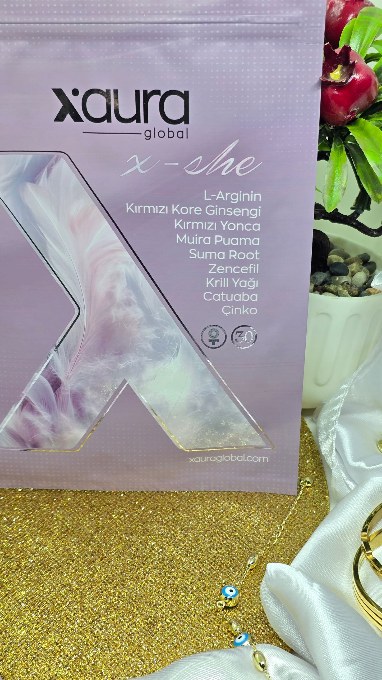 Xaura Global Xshe Transdermal Patch - Energy, Hormone Balance & Vitality for Women (30 Patches)