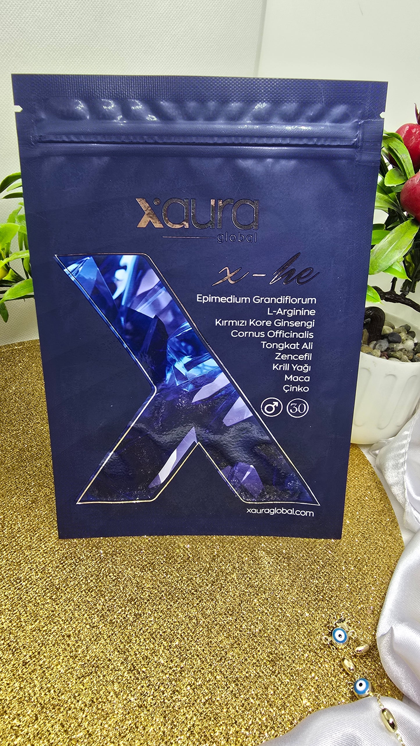 Xaura Global X-He Transdermal Patches for Men - Energy & Performance Enhancement (30 Patches)
