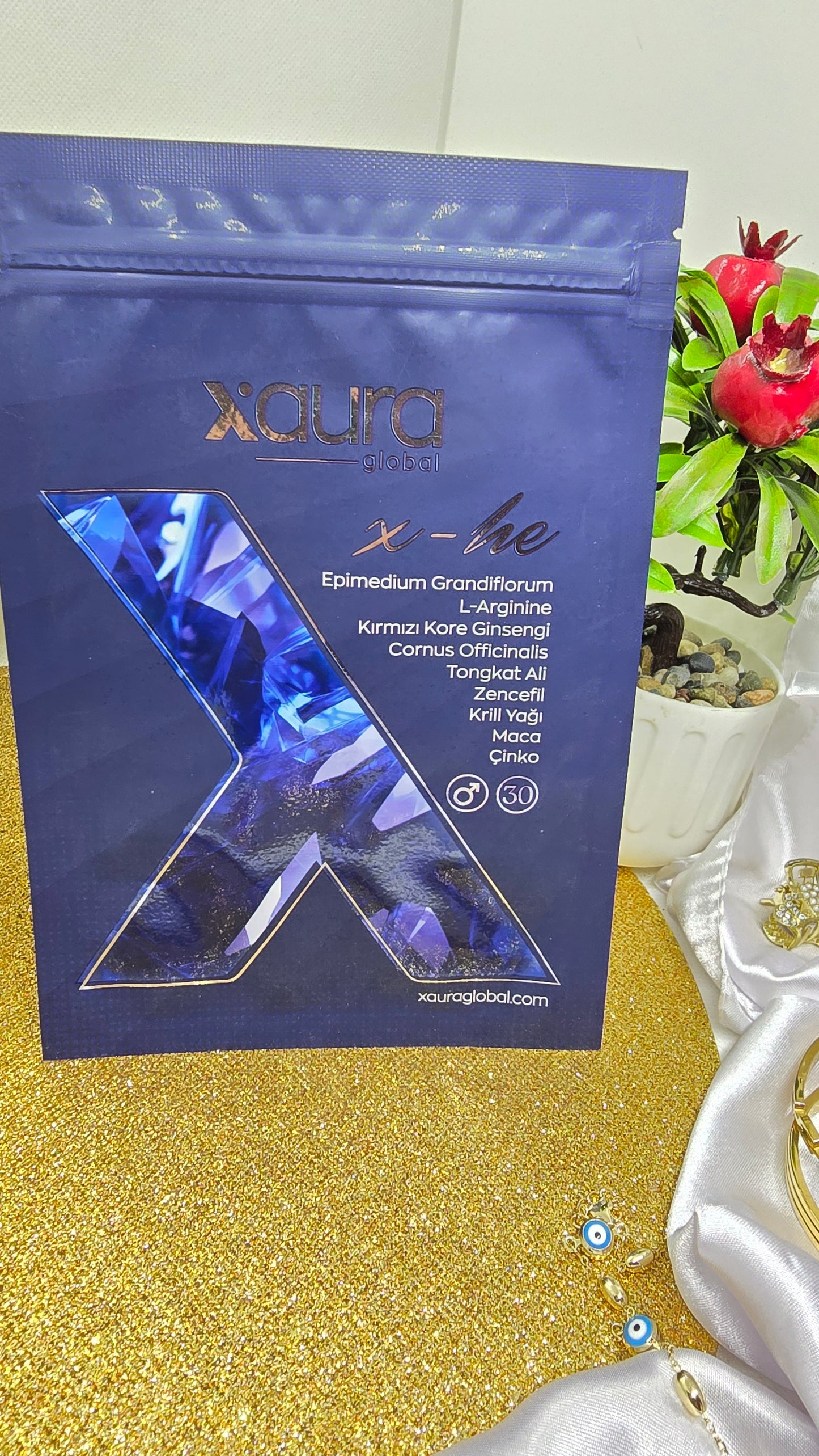 Xaura Global X-He Transdermal Patches for Men - Energy & Performance Enhancement (30 Patches)