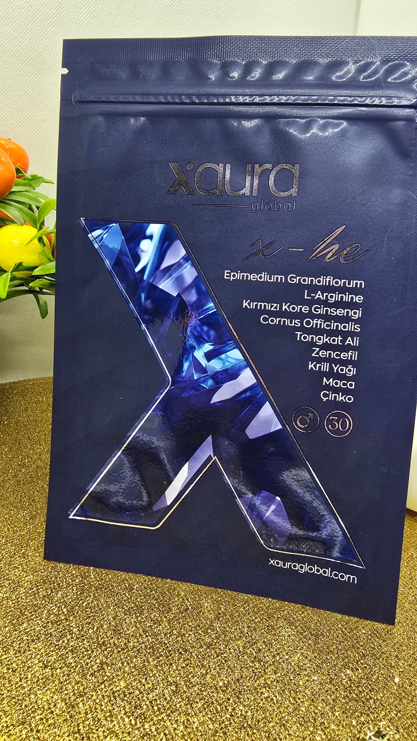 Xaura Global X-He Transdermal Patches for Men - Energy & Performance Enhancement (30 Patches)