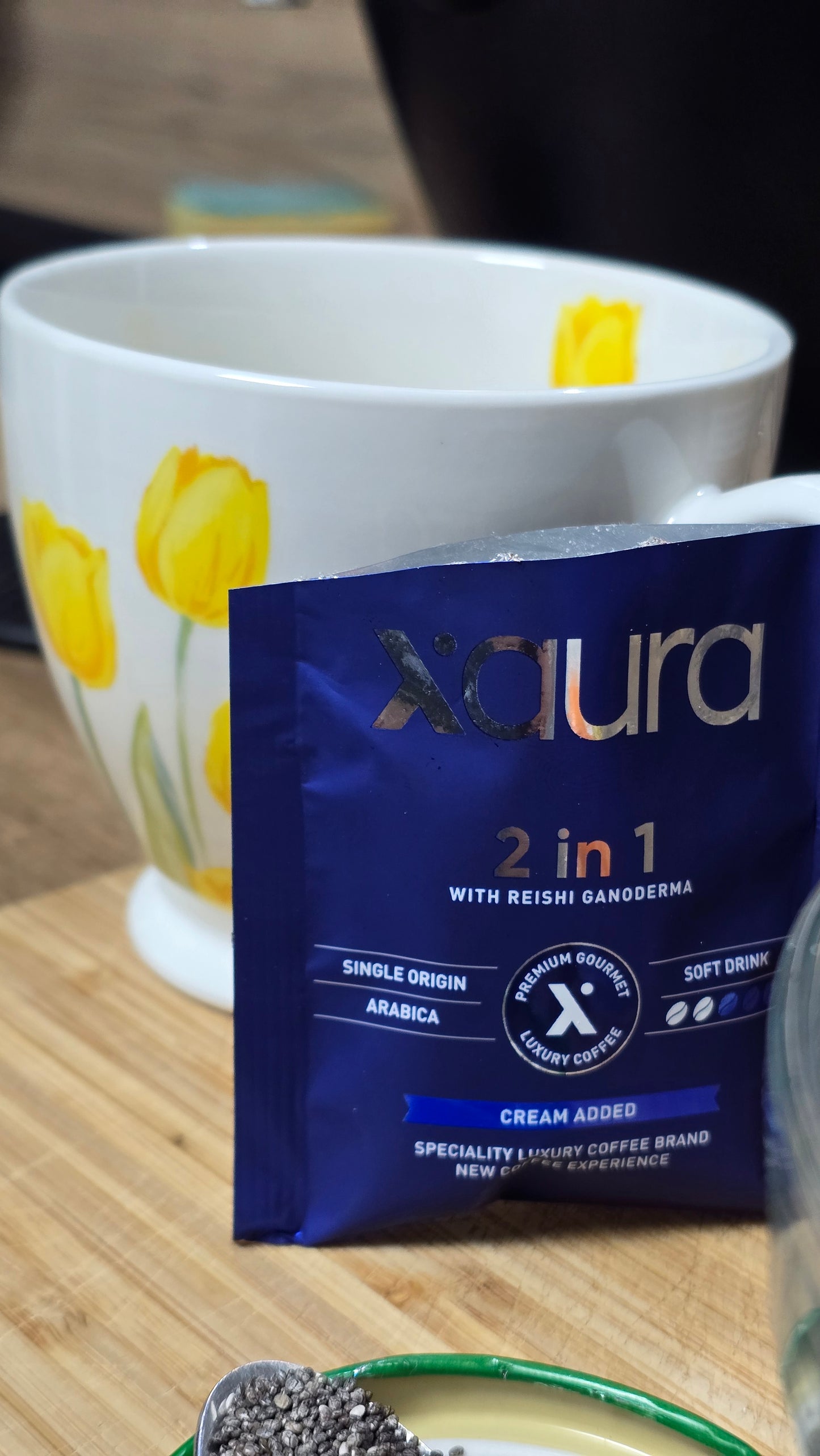 Xaura Reishi Black Coffee - Mushroom Coffee with Reishi Extract | 30 Servings
