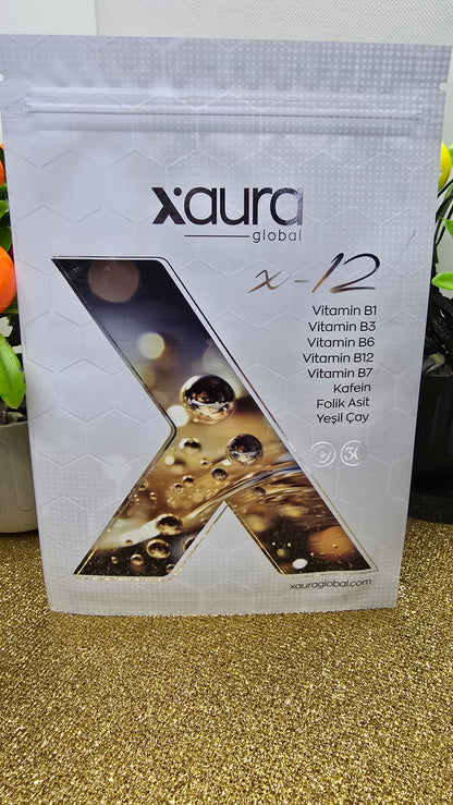 Xaura Global X-12 Energie & Fokus Pflaster – Vitamin B Komplex, B12 & Koffein - Beautyway073 Düsseldorf Germany