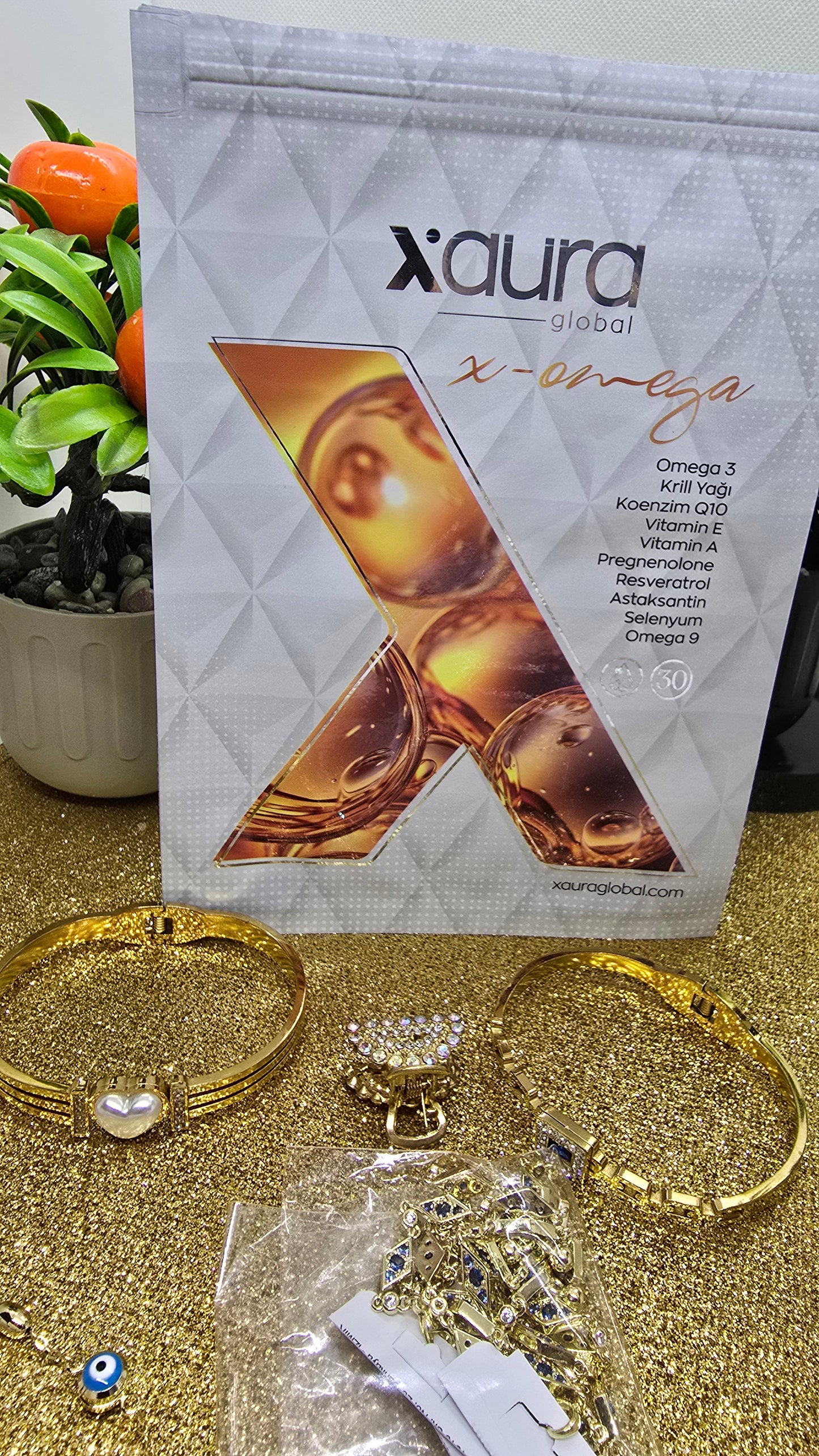 Xaura Global X-Omega Complex - With Krill Oil, Omega 3, Q10 & Astaxanthin