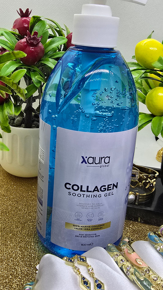Xaura Global Collagen Soothing Gel 500 ml - 100% Marine Fish Collagen from South Korea