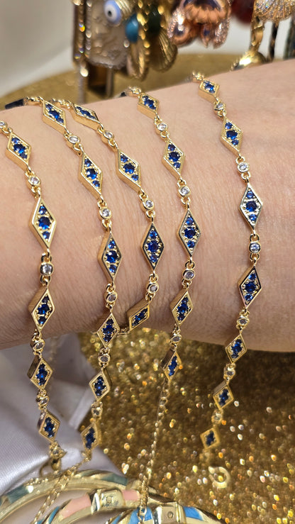 Evil Eye Armband 18k Vergoldet – Verstellbar - Beautyway073 Düsseldorf Germany