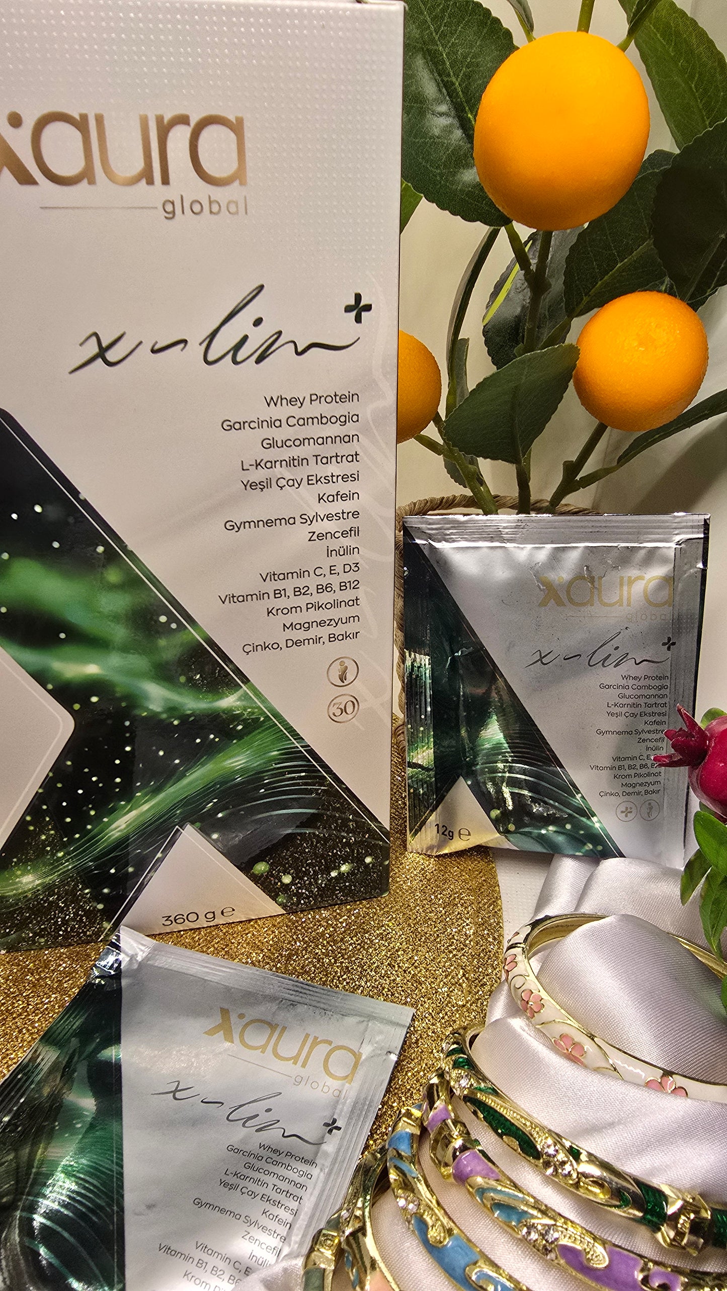 Xaura XSlim+ Wellness Powder with Gymnema & Green Tea | 30 Sachets