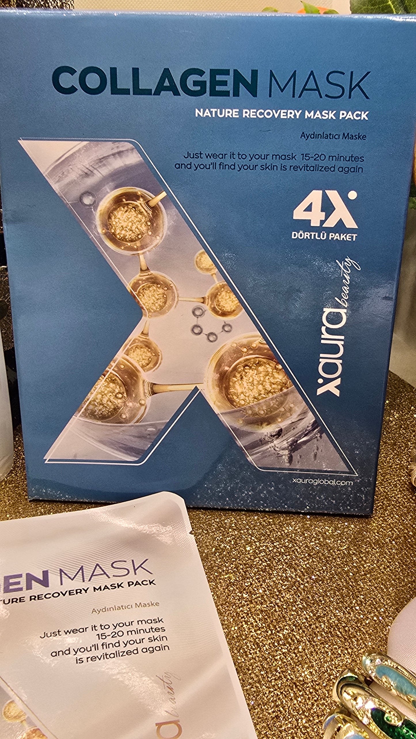 Korean Collagen Facial Mask Set of 4 - South Korea