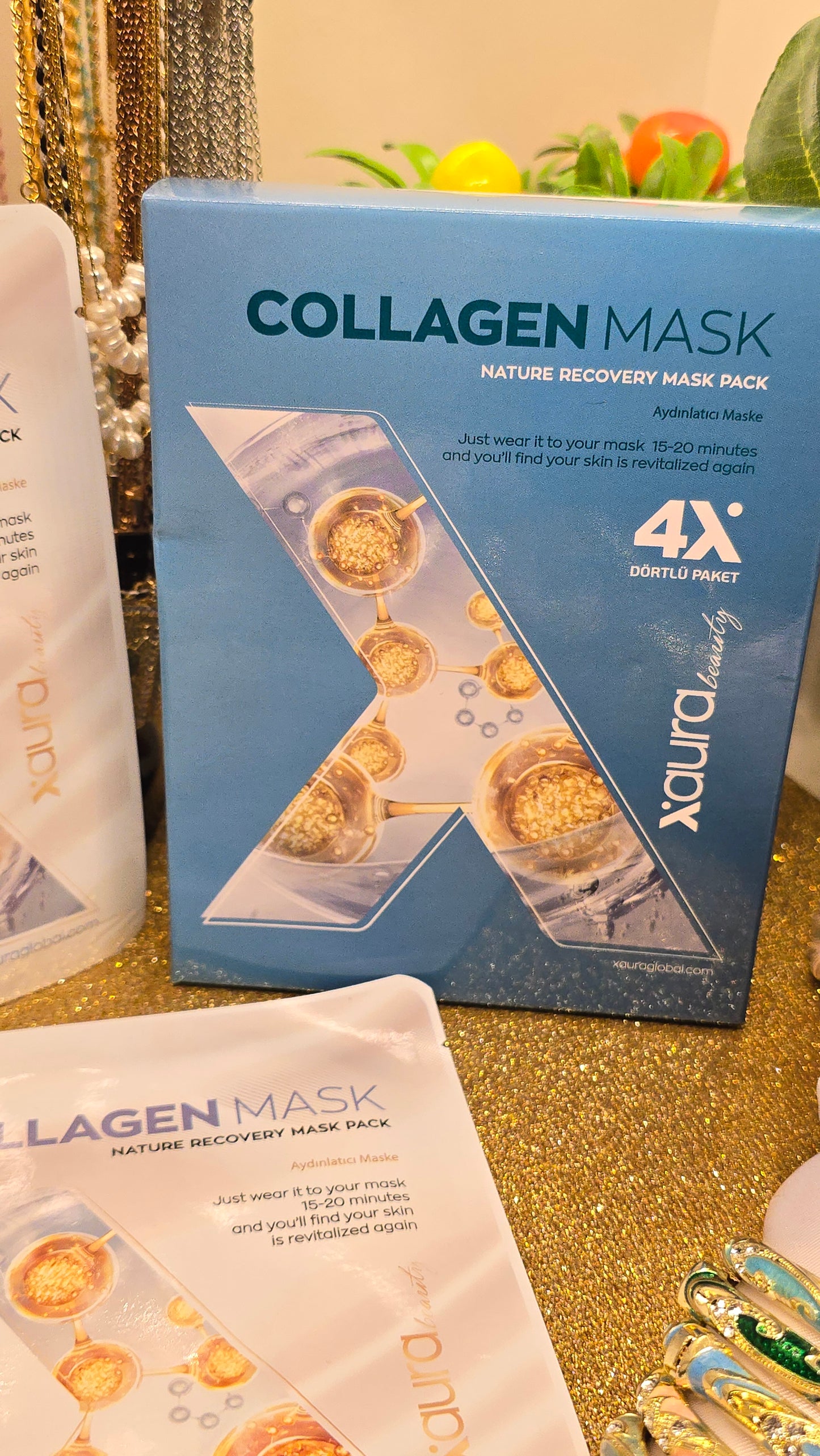 Korean Collagen Facial Mask Set of 4 - South Korea