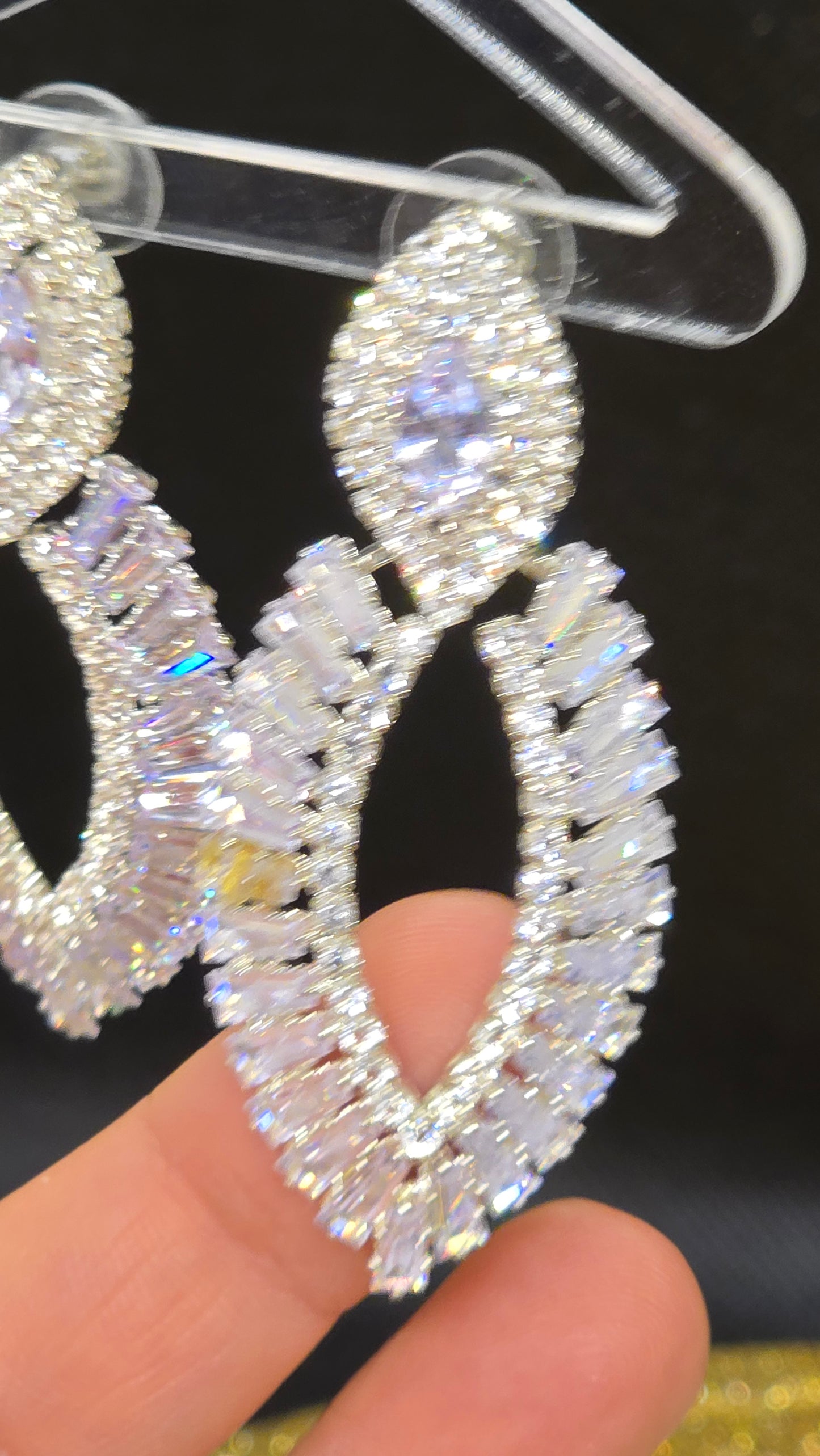 Teardrop Cubic Zirconia Earrings – Wedding Jewelry