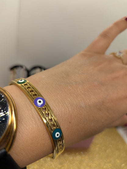 Evil Eye Armband Minimalist - Edelstahl - Beautyway073 Düsseldorf Germany