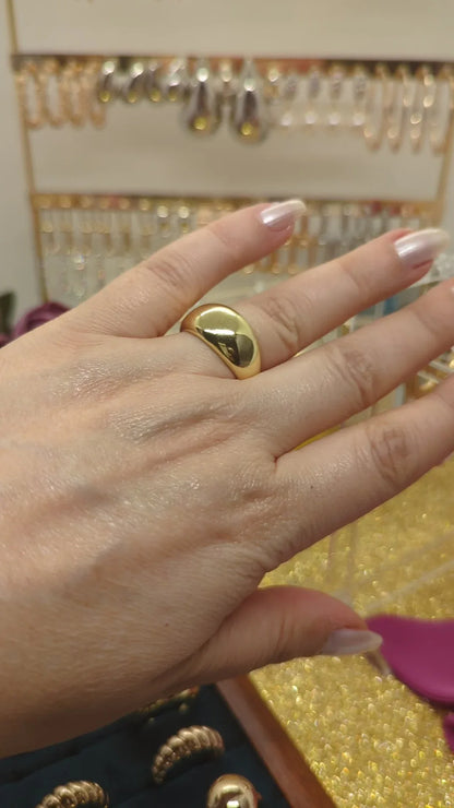 Video: Minimalistischer Ring Damen 14K vergoldet aus Edelstahl – Beautyway073