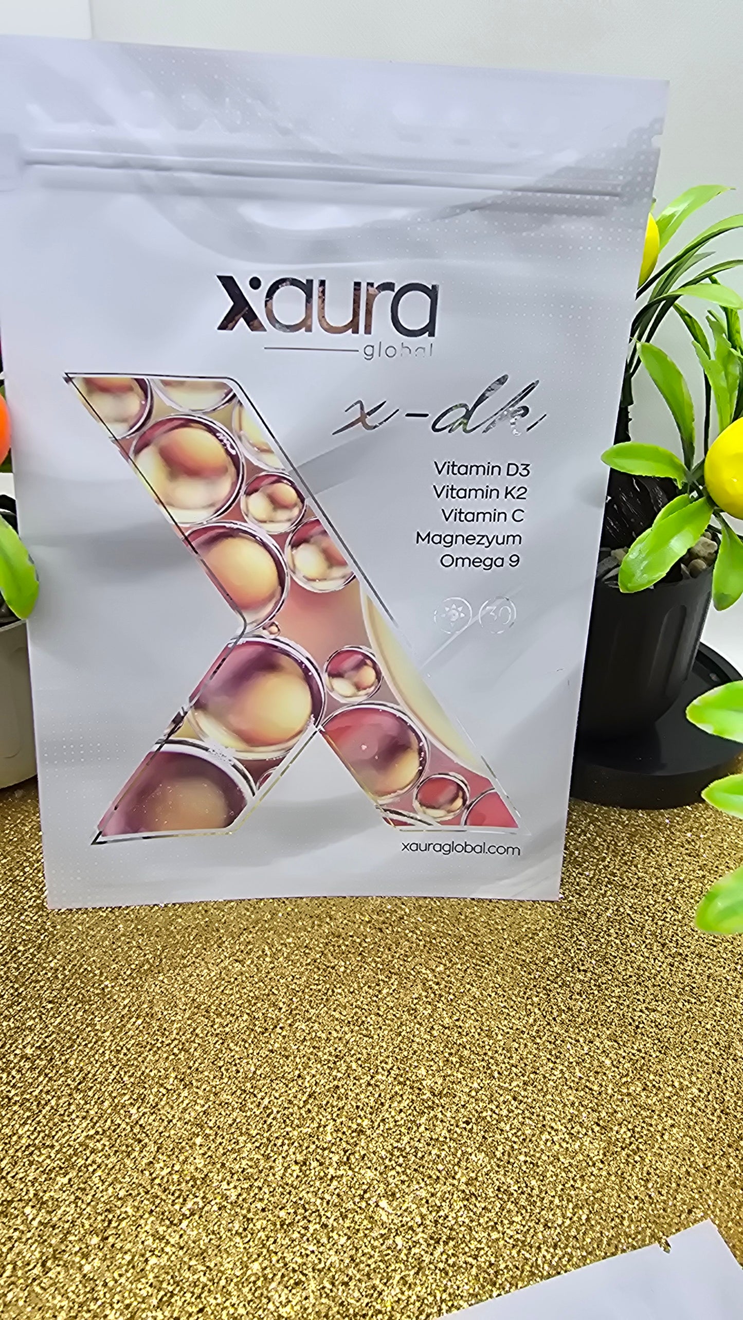 Xaura Global X-DK Vitamin D3+K2+Magnesium Transdermal Patches (30 pieces)