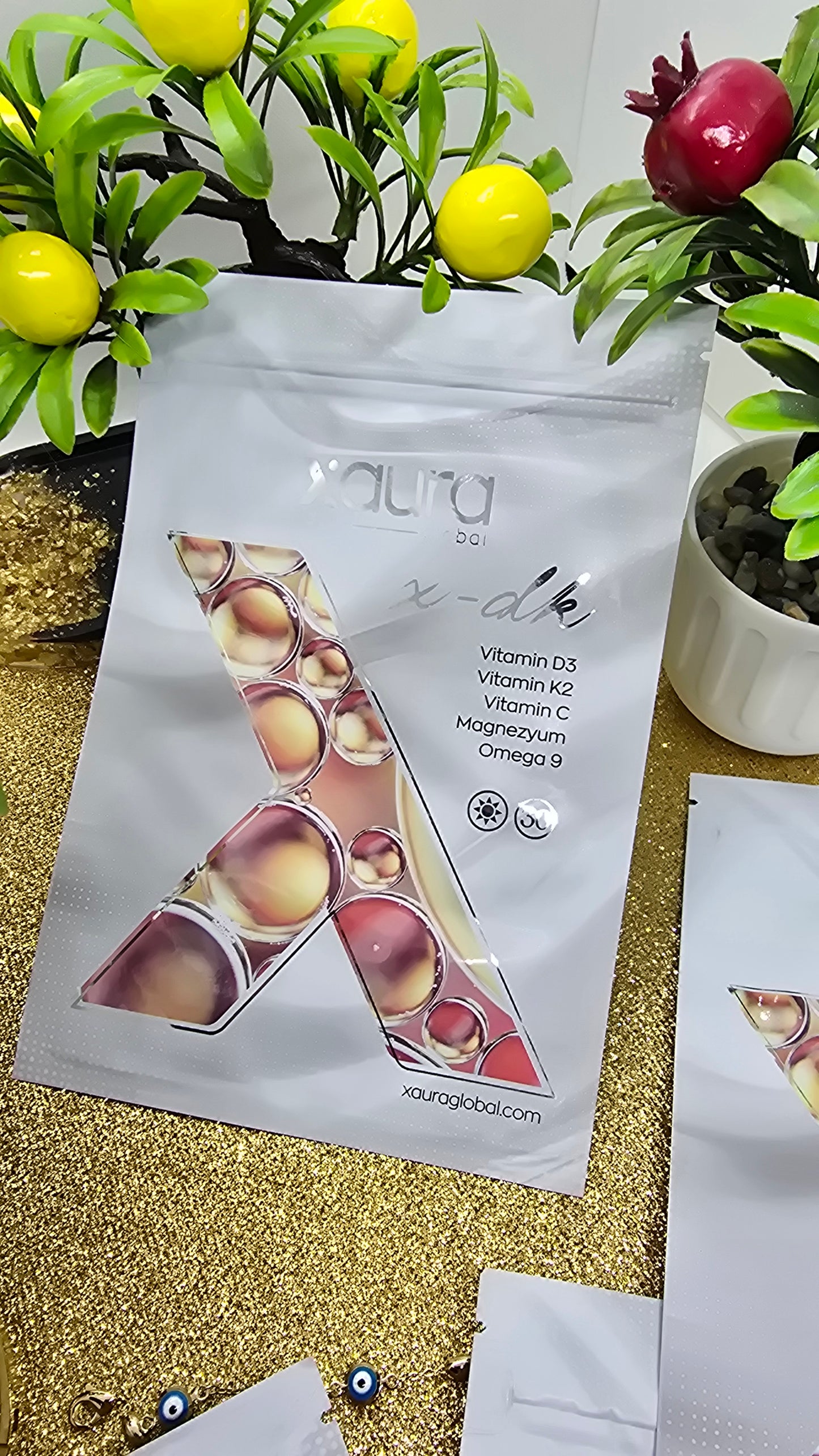 Xaura Global X-DK Vitamin D3+K2+Magnesium Transdermal Patches (30 pieces)