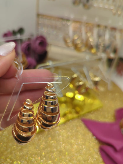 Tropfen Ohrringe Edelstahl nickelfrei hypoallergen Nahaufnahme - Beautyway073 Düsseldorf