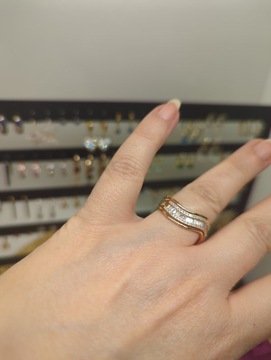 Rosegold Ring - Verstellbar mit Zirkonia - Beautyway073 Düsseldorf Germany