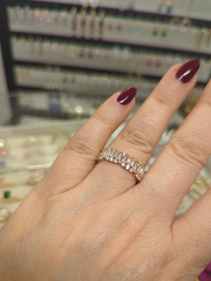 Verstellbarer Zirkonia Ring Damen – Detailansicht