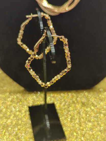 18K Rosegold Ohrringe - rosevergoldete Zierliche Ohrstecker - Beautyway073 Düsseldorf Germany
