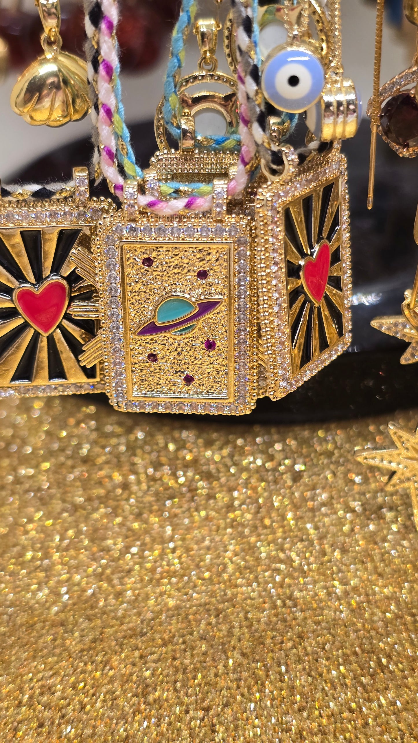 Tarot Card Necklace 18K Gold Plated – Retro Pendant 50+6cm