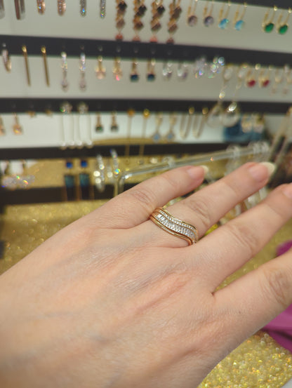 Rosegold Ring - Verstellbar mit Zirkonia - Beautyway073 Düsseldorf Germany