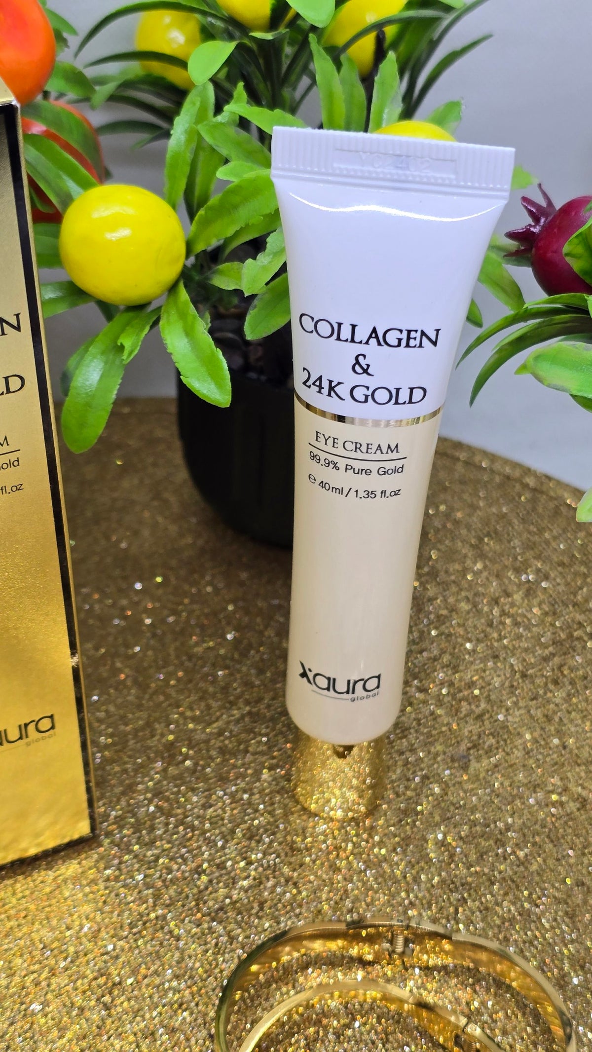 Xaura Collagen & 24K Gold Eye Cream – koreanische Augencreme Tube - Beautyway073