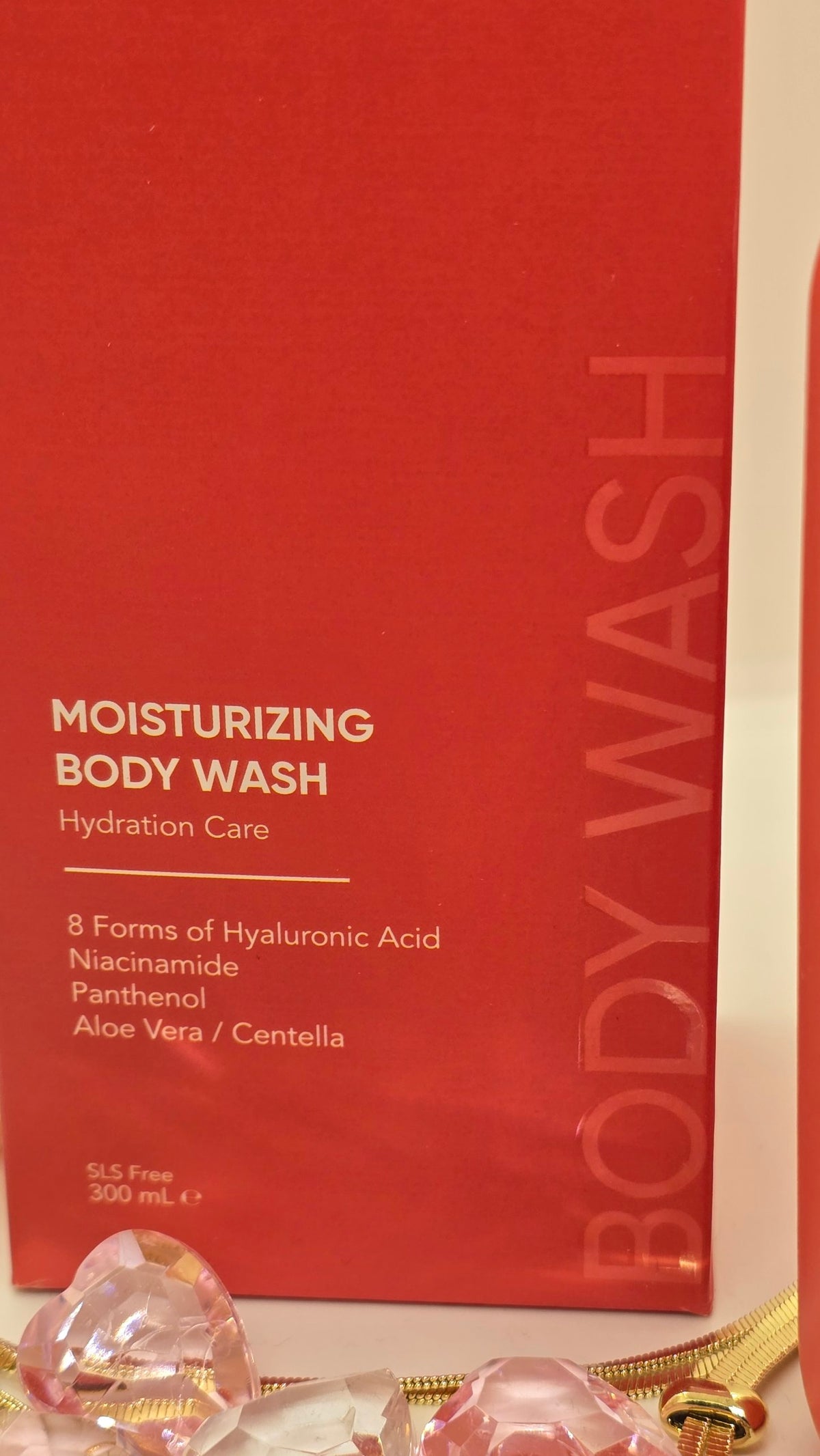 Xaura Care Moisturizing Body Wash Verpackung – 8 Forms of Hyaluronic Acid, Niacinamide, Panthenol