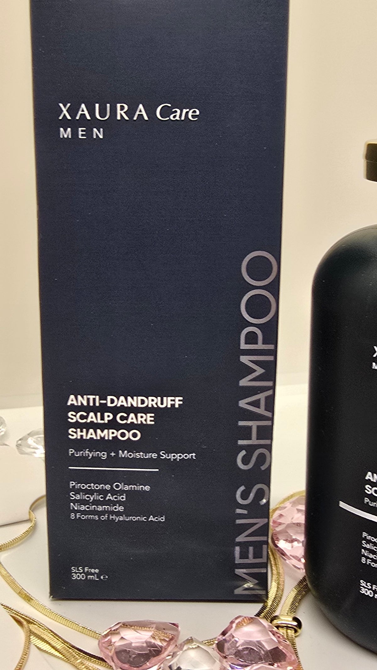 Xaura Care Men Shampoo gegen Schuppen und fettige Kopfhaut – Verpackung, 300 ml